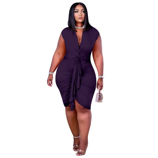 Women's Spring And Summer Dresses Dark Purple - Shop at LoveMi