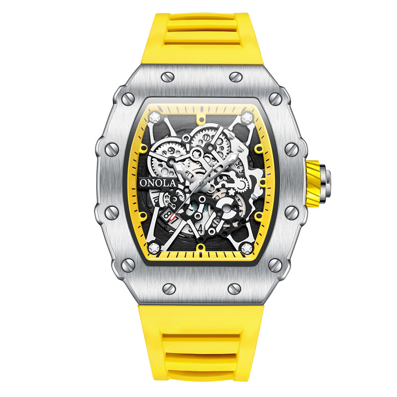 ONOLA Fashion Waterproof Quarz Herrenuhr Silikonband - Bild 21 von 21