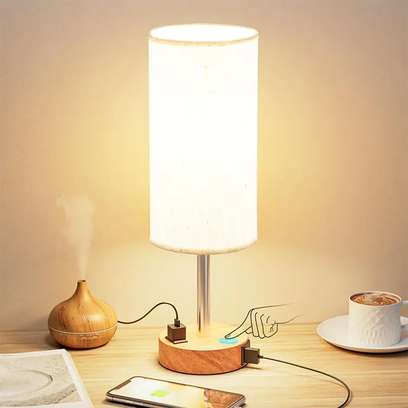 Night Wood Grain Three-gear Touch Dimming Decorative
