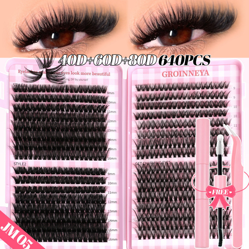European And American Christmas Dense Segmented High Volume False Eyelash Set 8