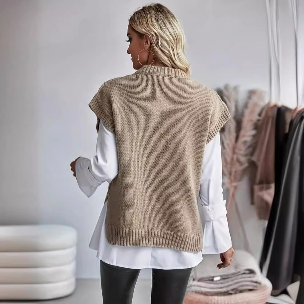 Knitted Fashion Camisole Plus Size Knitwear