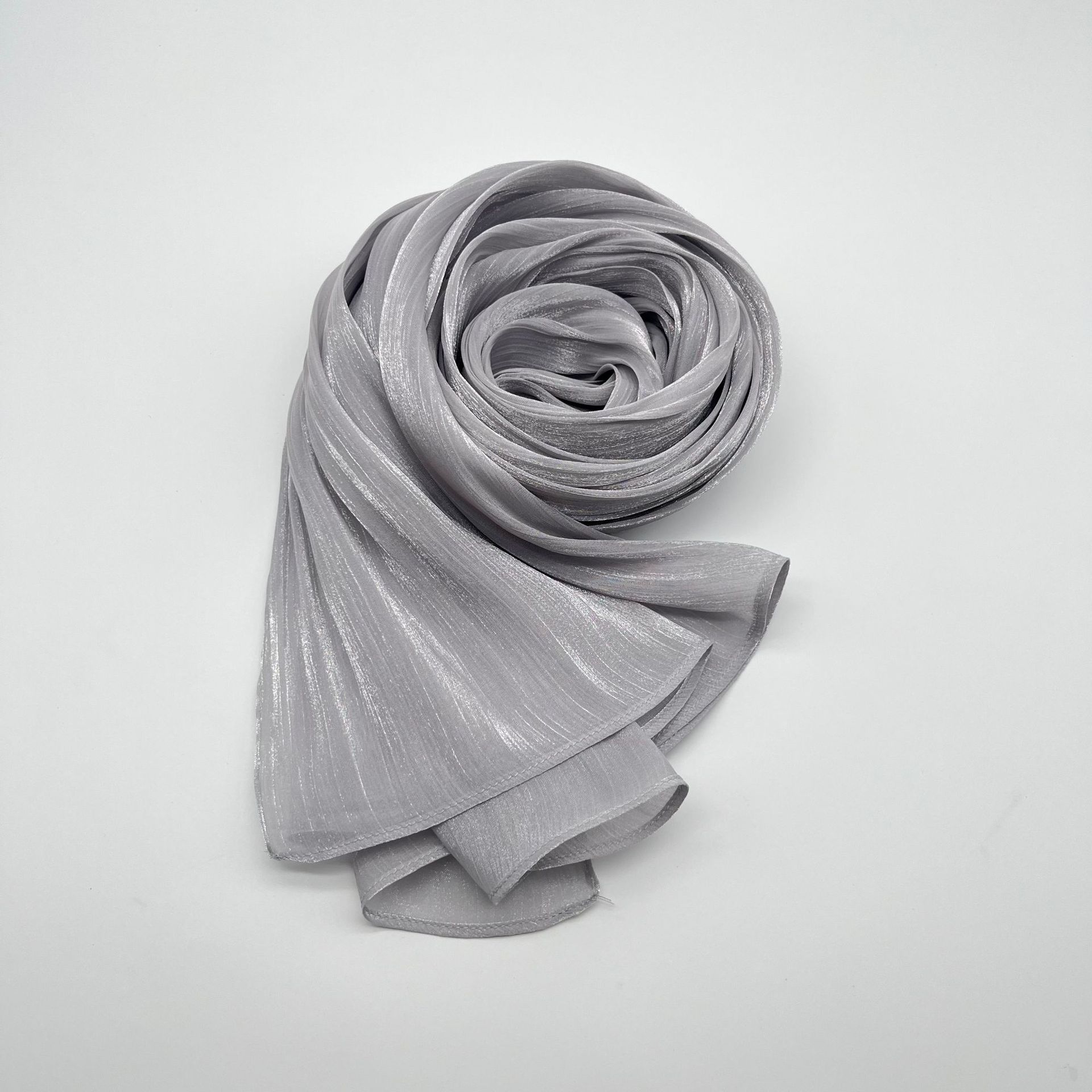 Shiny Satin Scarf Malay Scarf - Image 5