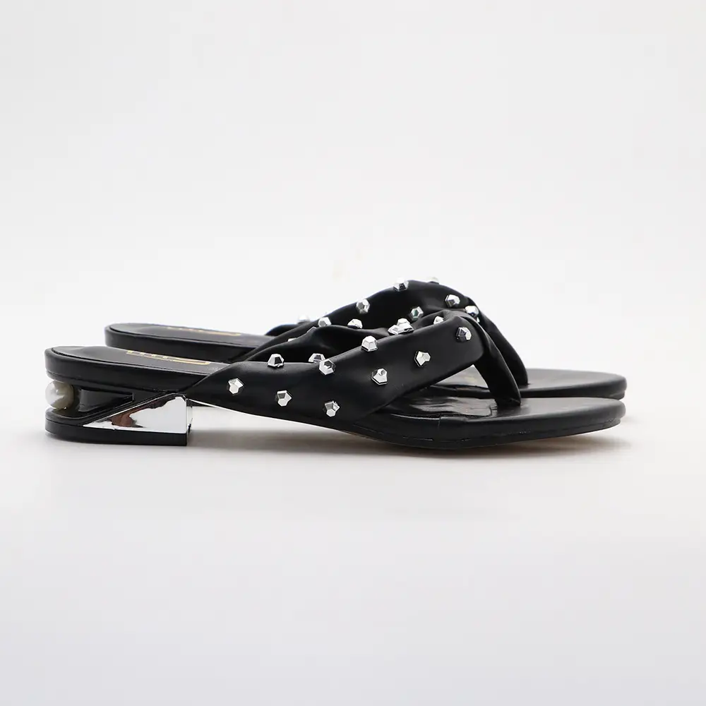 Flip-Flops Rhinestone Flat Slippers All-matching Comfortable Simple