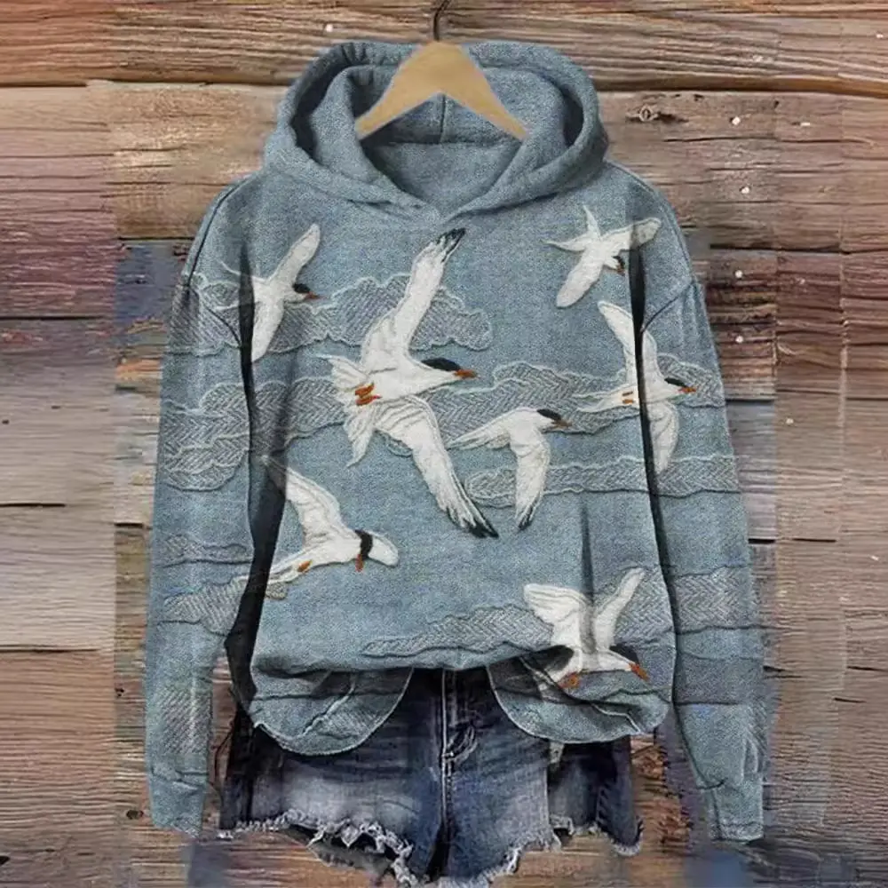 Cherry Blossom-Print Casual Jacket Trendy Top