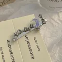 Blue Silver Clip