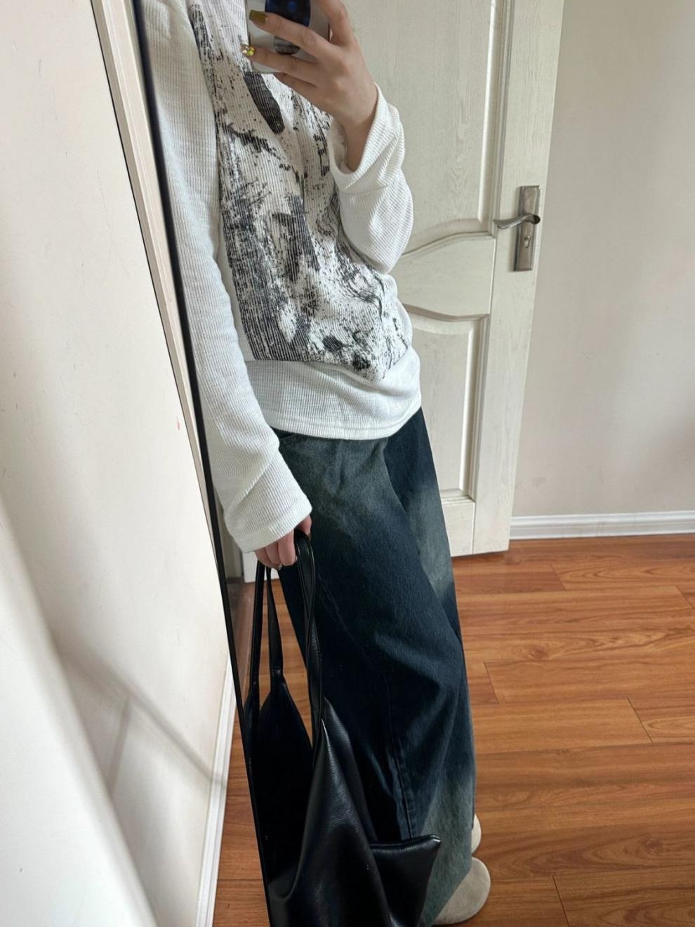 Women's Lazy And Loose Long-sleeved T-shirt