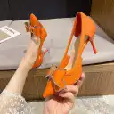 French-style High-heeled Wedding Shoes Bridal Womens Shoes With A Slender Pointed Toe view 2