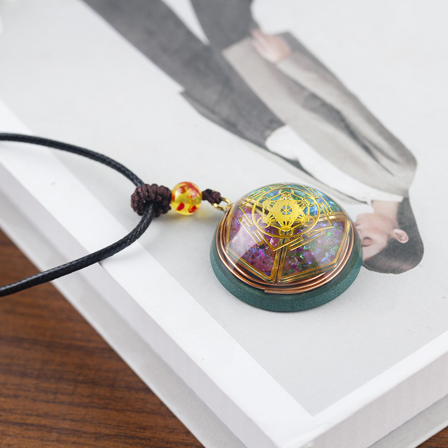 Resin Geometric Drop Pendant, picture 3 of 4