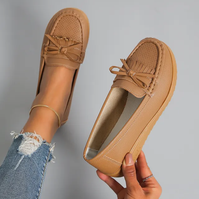 Fashion Casual Women's Flat Shoes Khaki - Shop at LoveMi