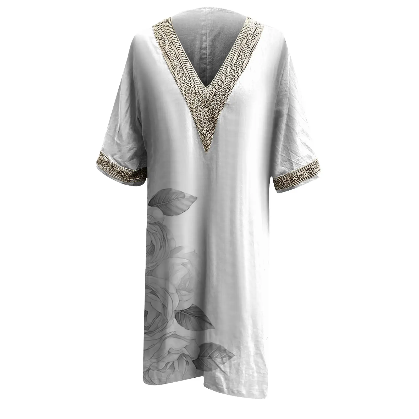 Women's Half Sleeve Dress Spring And Summer New Casual