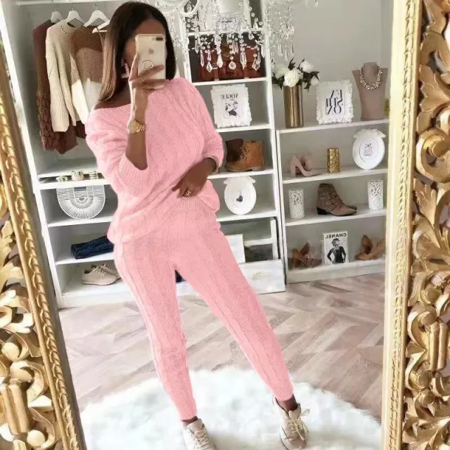 FallWinter Hot selling Pajamas Suit Pink - Shop at LoveMi