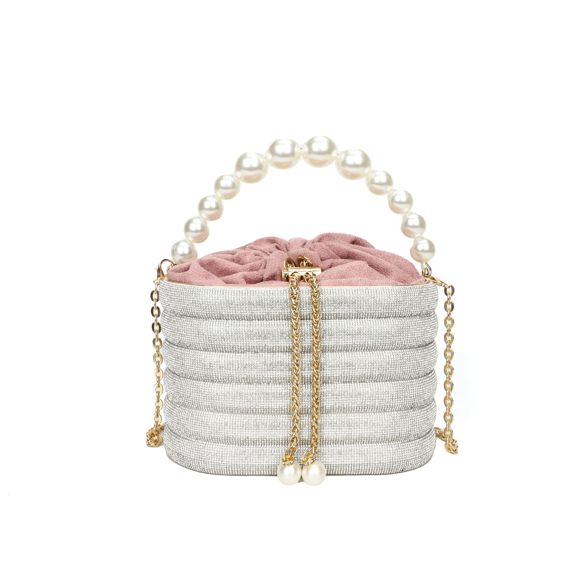 European And American Fashion One-shoulder Ins Women's Crossbody Classic Style Pearl Hand Dinner Bag — foto 3