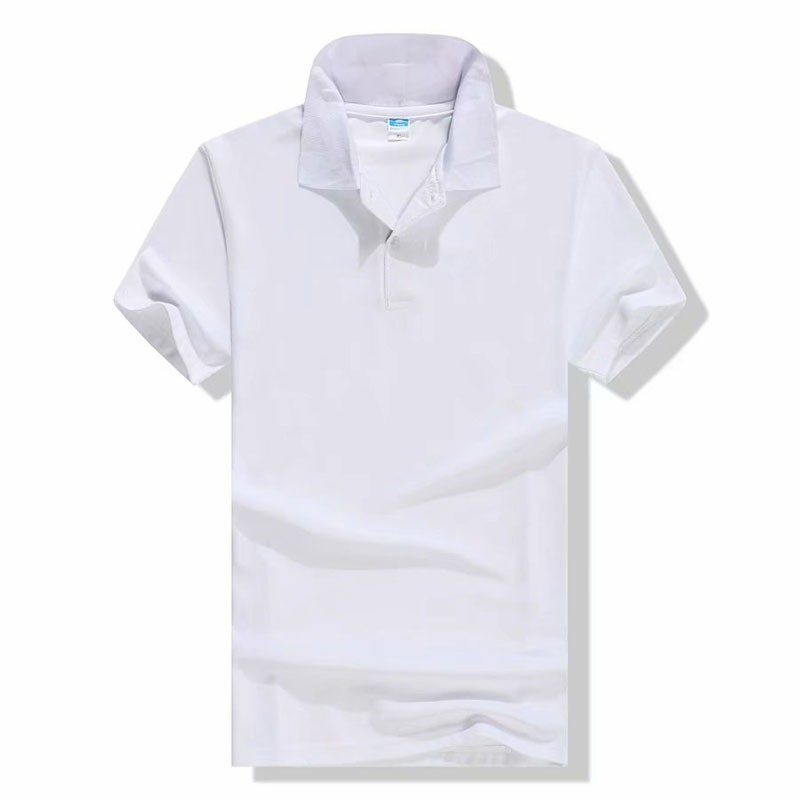 Cotton-polyester Polo Shirt Short-sleeved Work Clothes Custom Printed Culture Advertising Shirt Business Attire Lapel T-shirt Embroidery