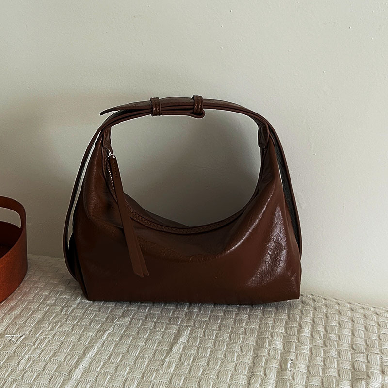 Niche-design Light-luxury Mini Tote With A Sophisticated Vibeperfect As A Shoulder Or Crossbody Dumpling Bag
