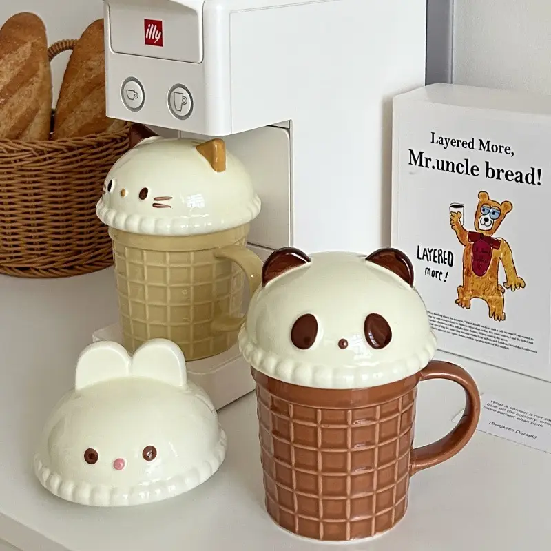 Good-looking Home Office Ceramic Cup With Lid