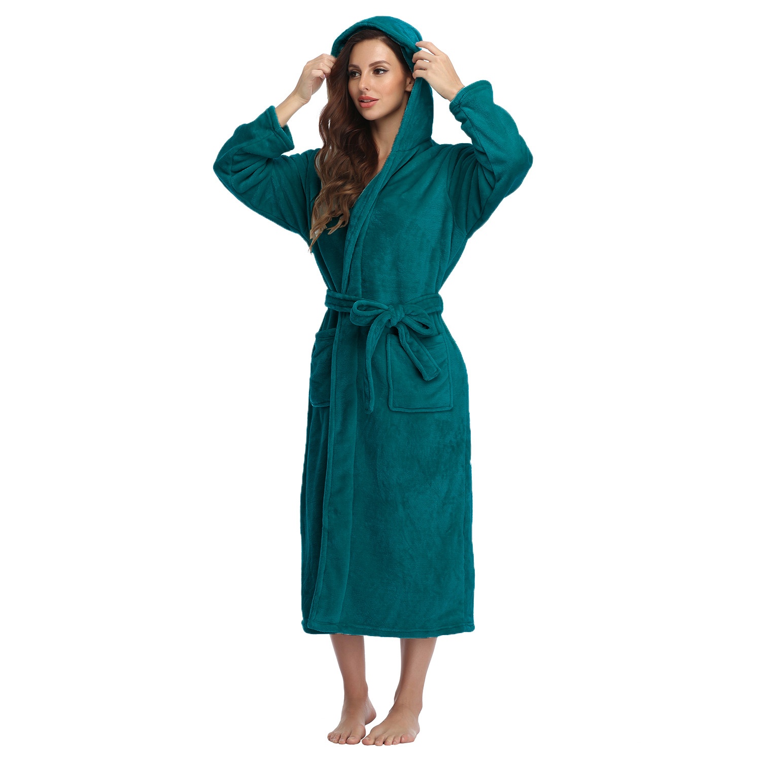 Women's Robe Hat Green