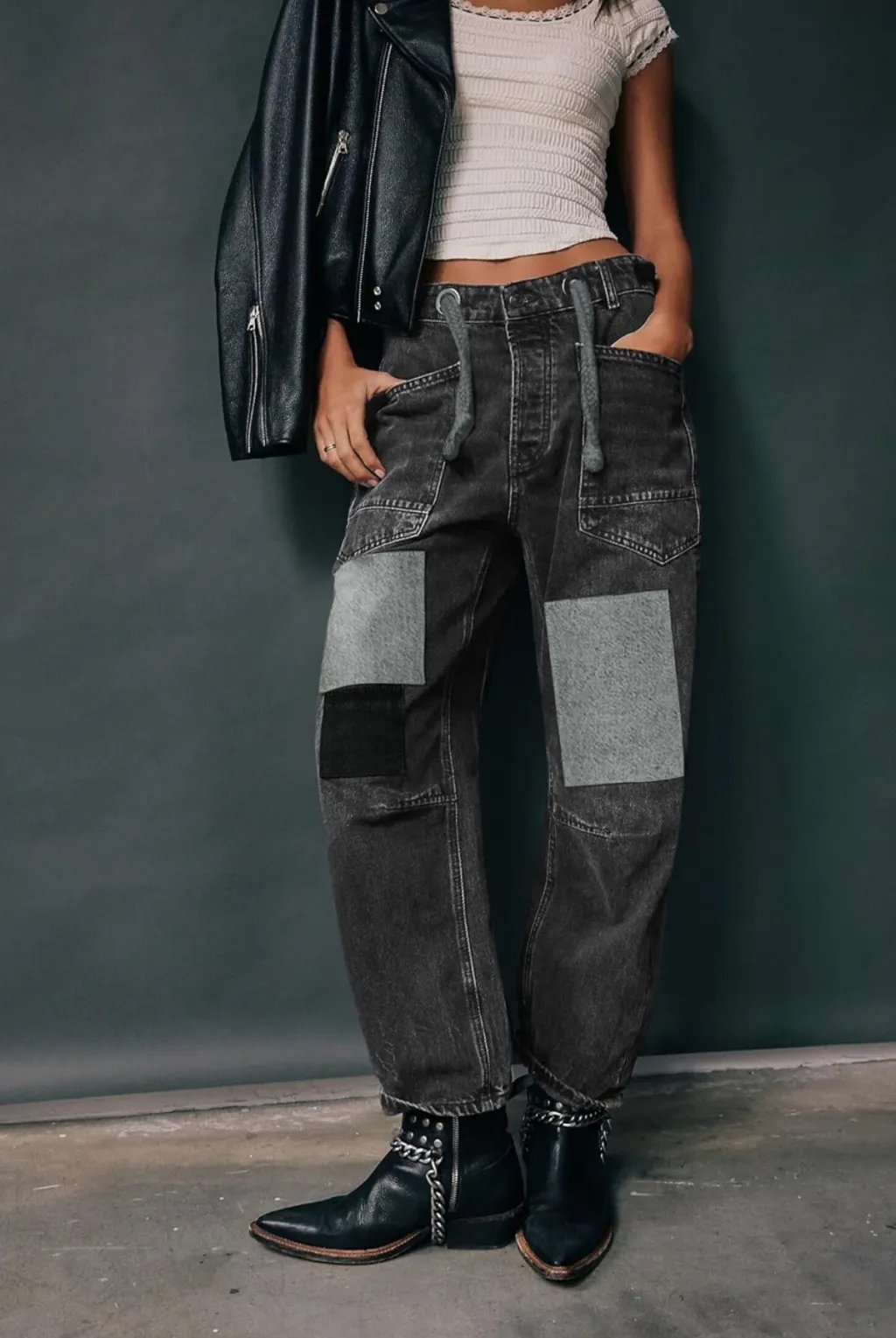 Jeans Loose Straight Loose Fashion Brand - Dark Gray