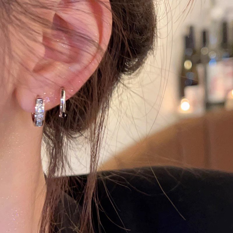 Female Niche Design High Sense Rhinestone Earrings