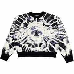 Brand Round Neck Anime Loose Sweater Couple Dark Series - White - View 1