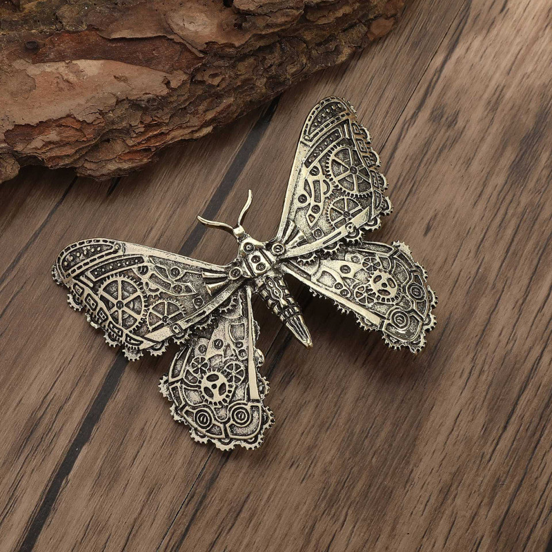 Retro Gothic Mechanical Butterfly Hair Clip