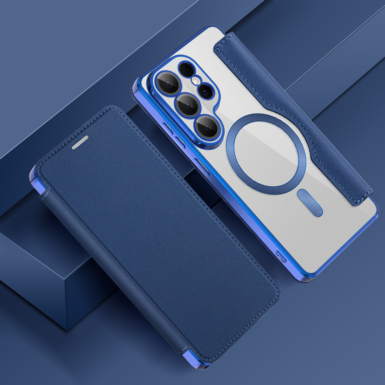 Magnetic Flip Leather Case Drop Proof Protective Phone Case 4