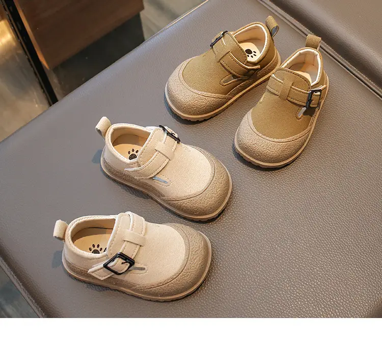 British Style Soft Bottom New Girls' Leather Shoes