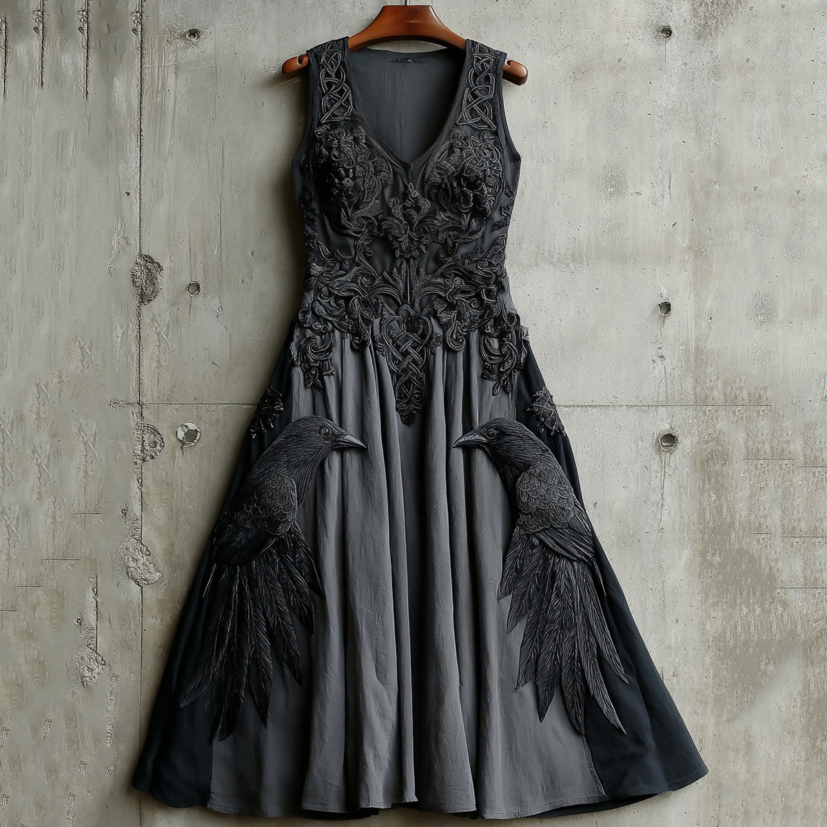 V neck Sleeveless 3D Printed Sexy Vest Dress Sjwdz22294510 M - Shop at LoveMi