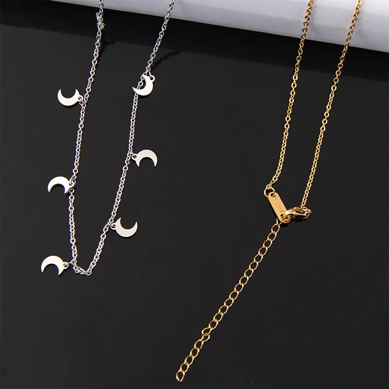 Female Stainless Steel Star Small Pendant Necklace