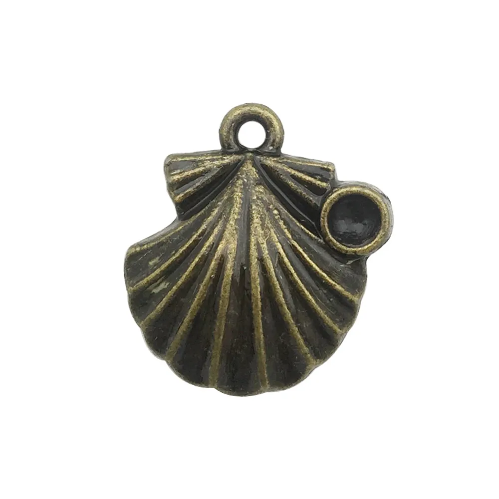 Retro Tibetan Silver Antique Brass Alloy DIY Accessories Marine Turtle Shell Necklace Bracelet Jewelry - 7514Style