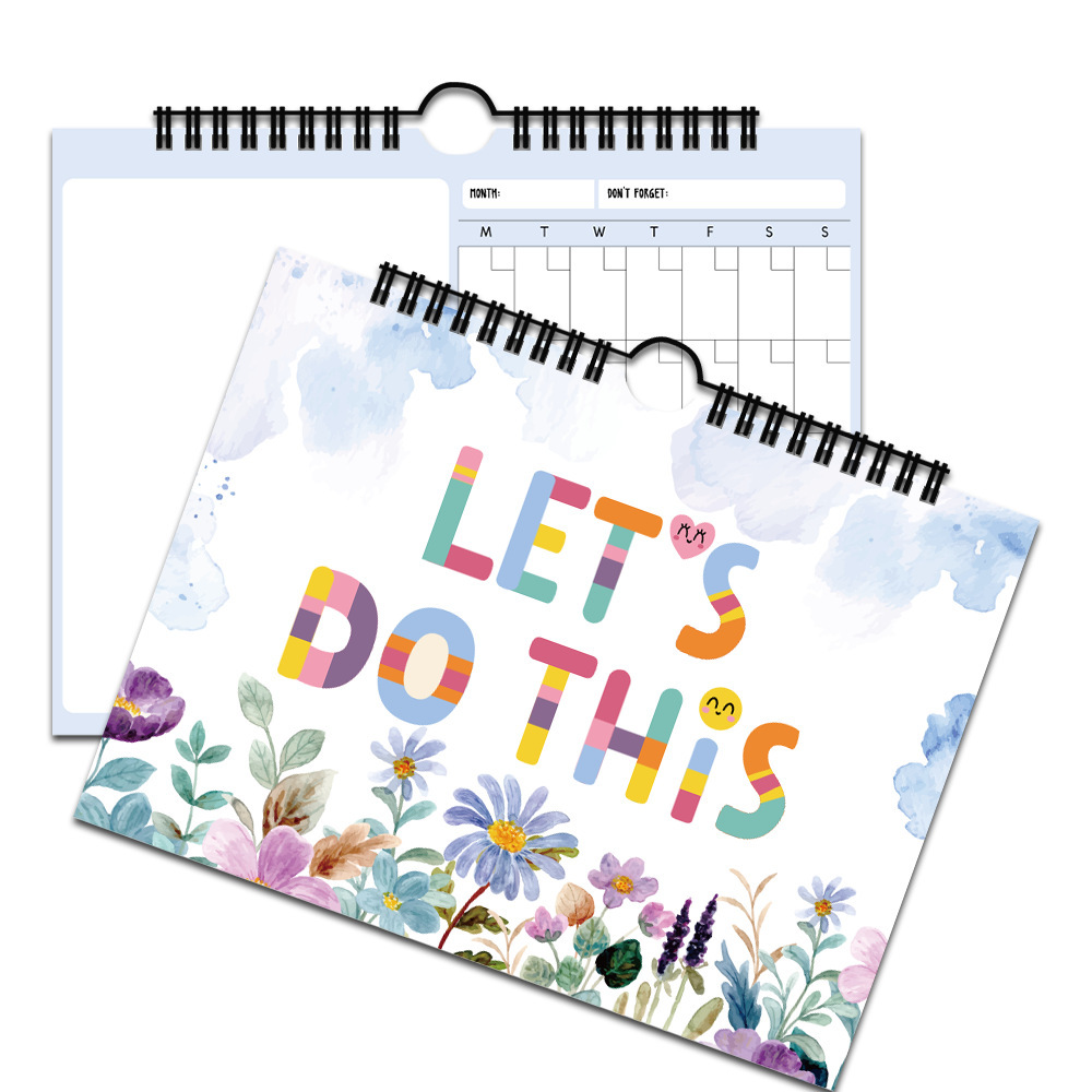 Title 3, Flower Theme Inspirational Notepad