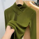 Overlapping Collar Avocado