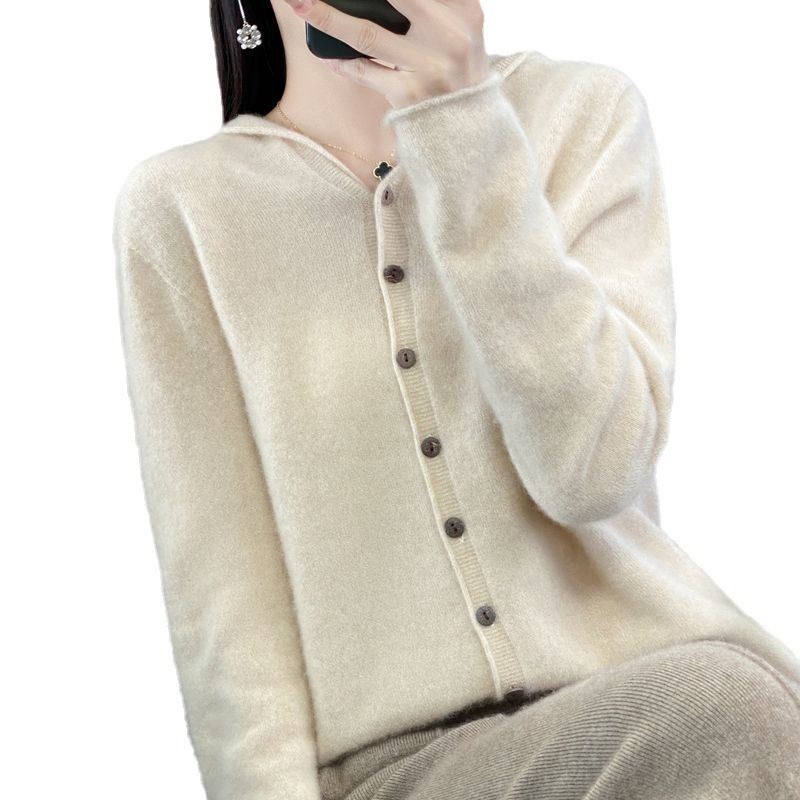 Stylish Single-Breasted Knitted Cardigan For Women