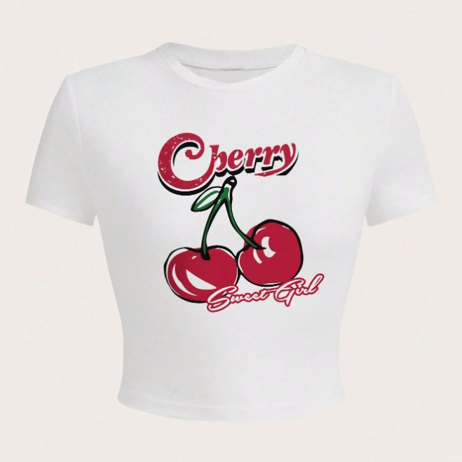 Fashion Letter Printed T shirt Top For Women 04Style - Shop at LoveMi