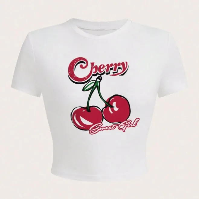Fashion Letter Printed T-shirt Top For Women - 04Style