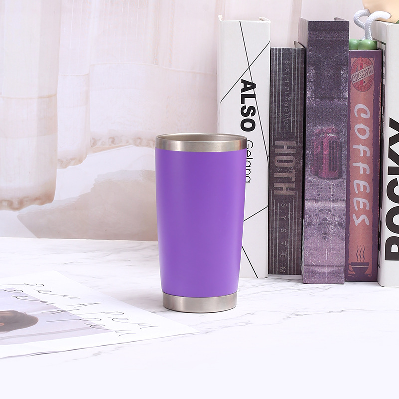 20oz Car Mug 304 Stainless Steel Double-Wall Vacuum Insulated Bottle