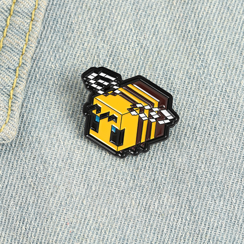 Title 10, 3D Little Bee Geometric Decorative Pin Elevate...