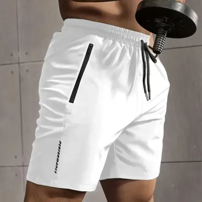 Men's Outdoor Ice Silk Loose Quick-drying Sports Shorts