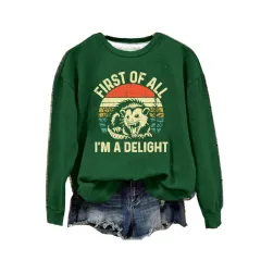 Digital Printing Women's Wansheng Pumpkin Round Neck Sweater - Ylxwz16759-3Xl - View 1
