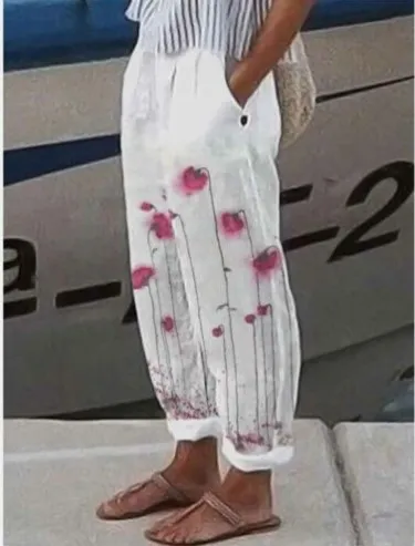 No Belt Loose Wide leg Pants No 5 Xl - Shop at LoveMi