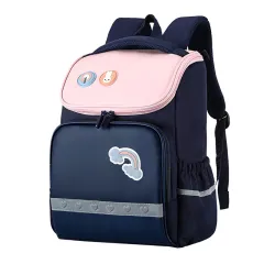 Portable Burden Alleviation Breathable Children's Backpack - Blue - View 1