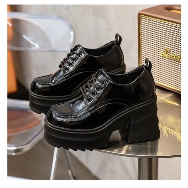 Fashion Mary Jane Shoes Spring And Autumn New Women's Platform Casual Pumps Black - Shop at LoveMi