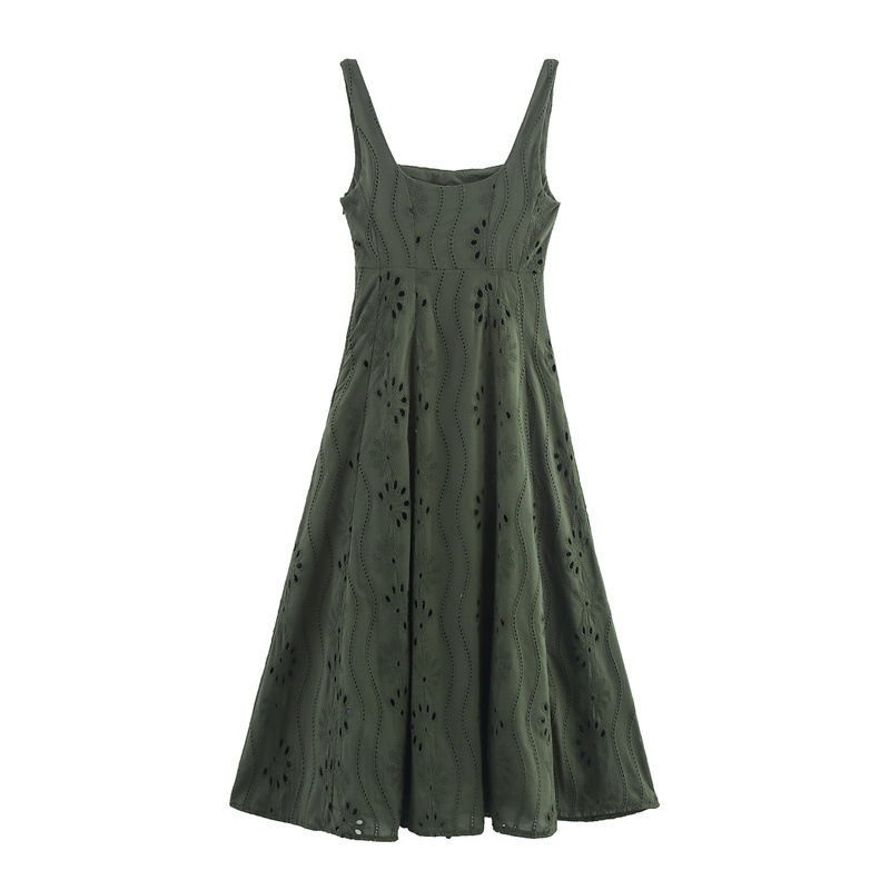 Cutout Sling Long Dress Summer French Women's Clothing Dress