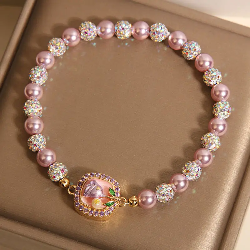 French Minority Elegant Shell Pearls Bracelet Women's Light Luxury