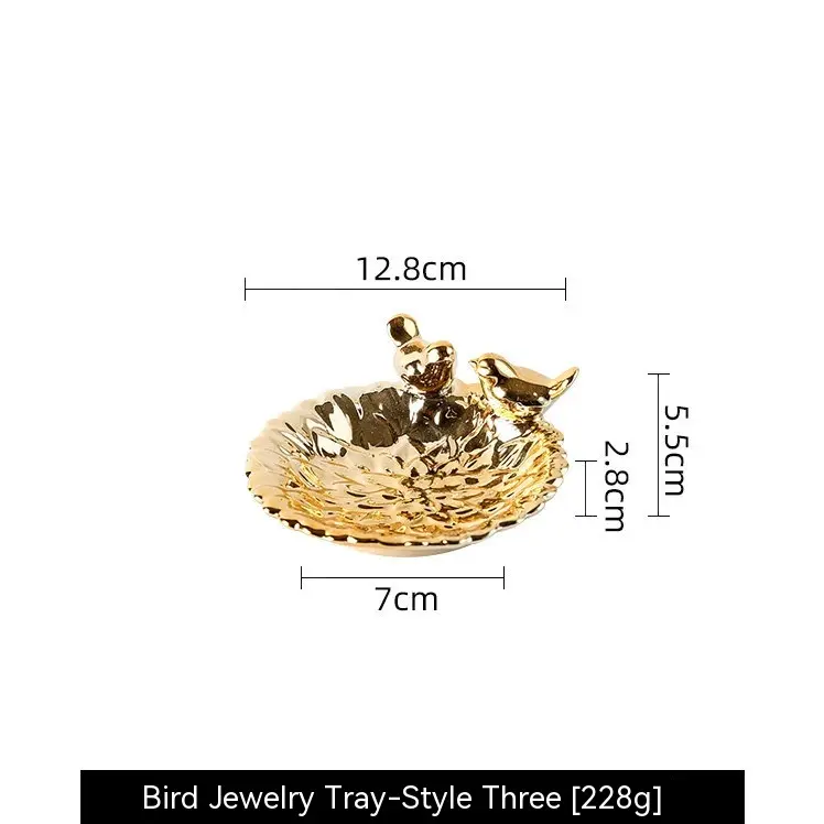Nordic Instagram Style Jewelry Bird Ceramic Storage Tray