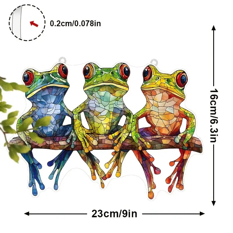 Frog Animal Decoration Pendant Acrylic Artware