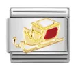 0557 Sh Golden Christmas Cart