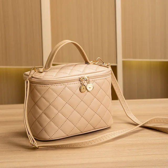 Portable Bucket Bag Crossbody Large Capacity Khaki - Shop at LoveMi