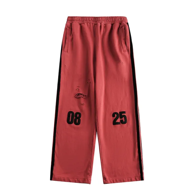 Spring And Autumn Loose Sports Suit Sweater Hooded Coat Red Pants - Shop at LoveMi