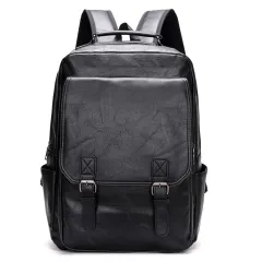 Outdoor Waterproof Leisure Commuter Trendy Men's Backpack - Black - View 1