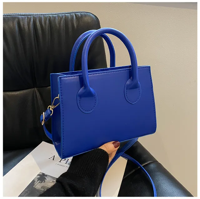 Spring New Crossbody Retro Portable Small Square Bag For Women Blue - Shop at LoveMi